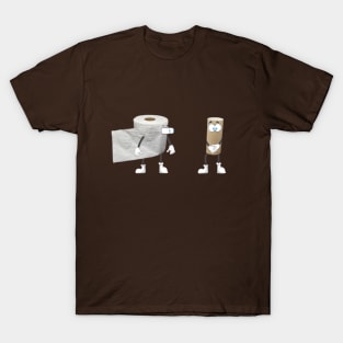 Naked Toilet Paper Roll Funny T-Shirt